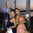 Ex-BBBs Hariany Almeida e Paula von Sperling curtem pool party em Goiânia