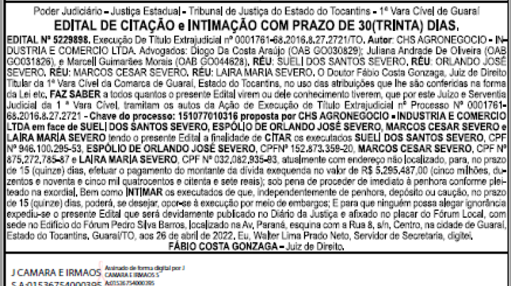 EDITAL DE CITAÇÃO 27/04